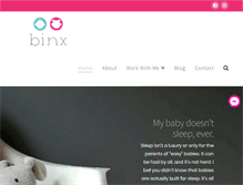 Tablet Screenshot of binxbaby.com